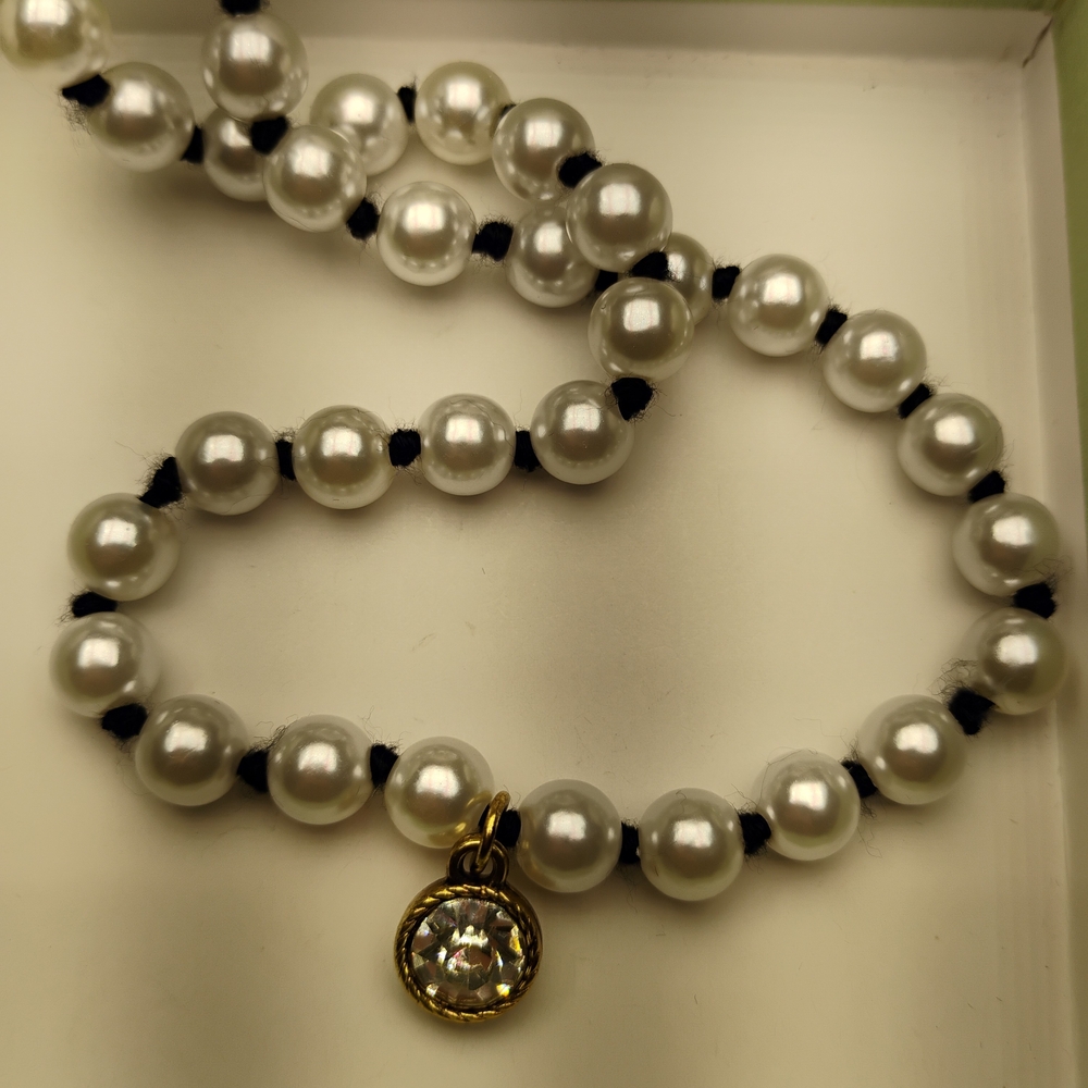 Super Sale!Halloween Special Knotted Pearl Necklace With Charm